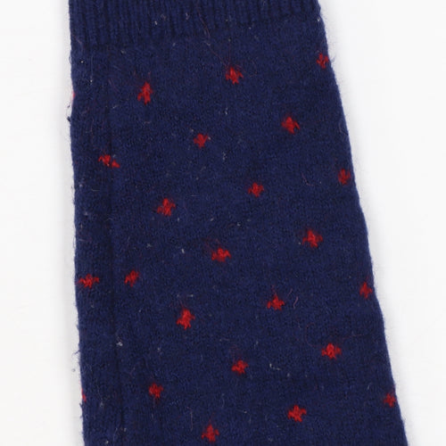 Uniqlo Women Blue Red Polka Dot Wool Alpaca Knit Jumper XL