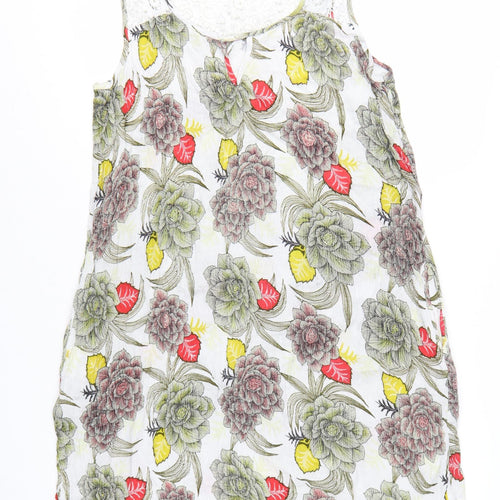Next Women’s Multicoloured Floral Sleeveless Shift Dress Size 12