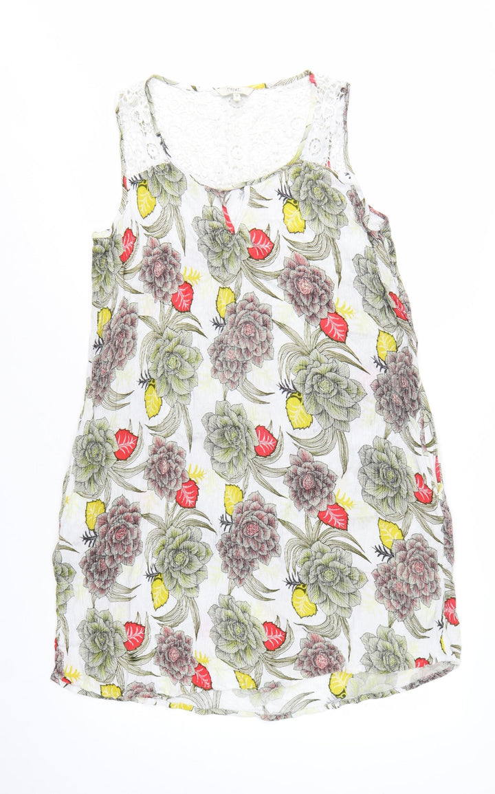Next Women’s Multicoloured Floral Sleeveless Shift Dress Size 12