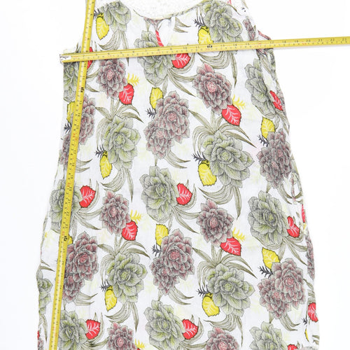 Next Women’s Multicoloured Floral Sleeveless Shift Dress Size 12