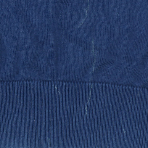 Next Men's Blue Striped Cotton Polo Shirt Size L Short Sleeve