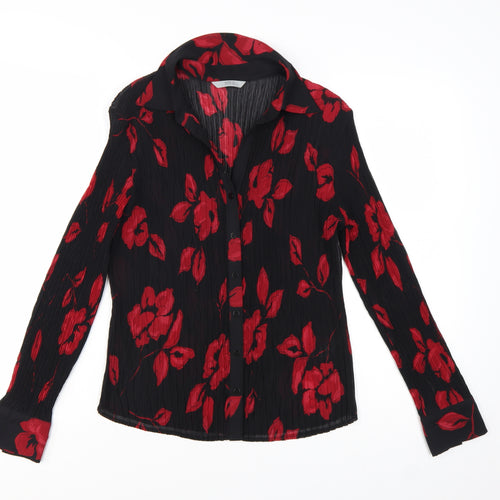 Marks and Spencer Women’s Multicoloured Floral Long Sleeve Blouse Size 14