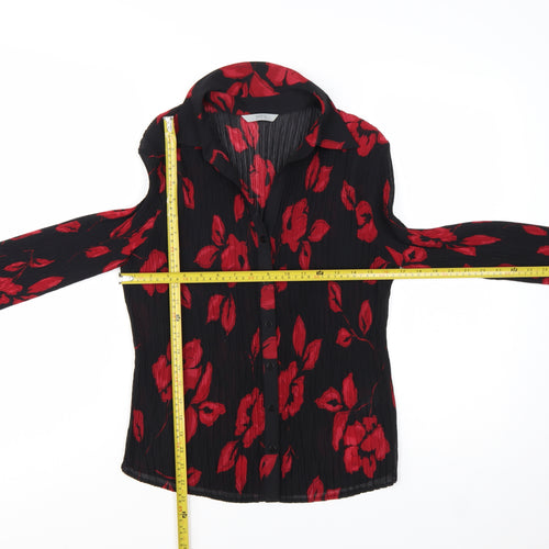 Marks and Spencer Women’s Multicoloured Floral Long Sleeve Blouse Size 14