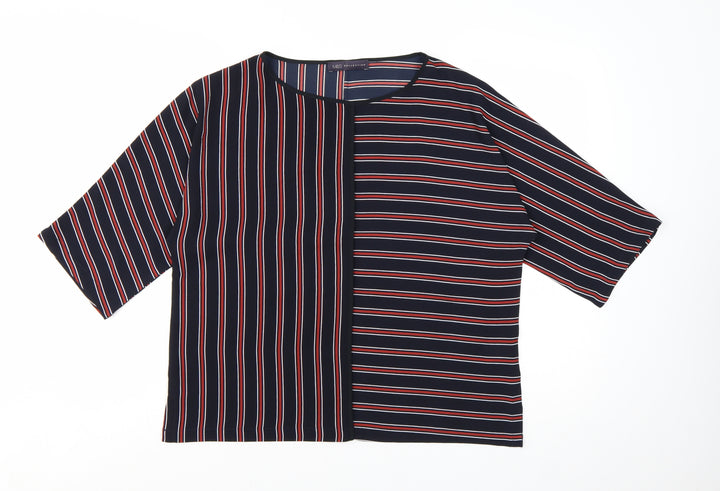 Marks and Spencer Women’s Blue Striped Kimono Blouse Size 12