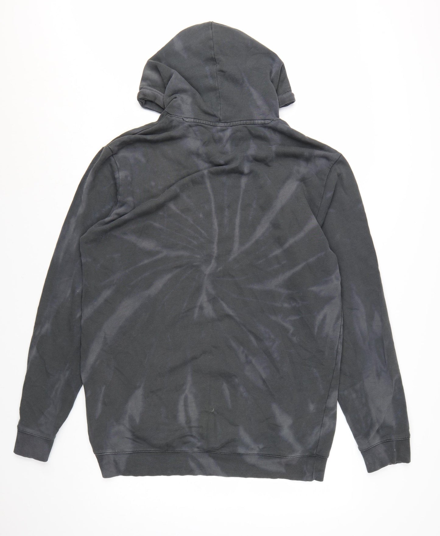 Reebok Men's Black Tie-Dye Pullover Hoodie Size L Sports Style