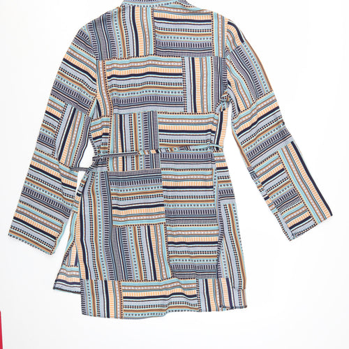 F&F Women’s Multicoloured Geometric Shirt Dress Size 12