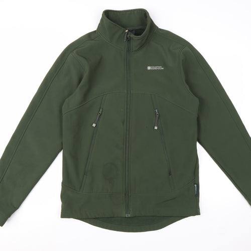Mountain Warehouse Men's Green Softshell Jacket S Windproof Outdoor