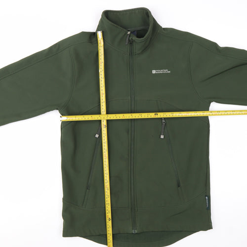 Mountain Warehouse Men's Green Softshell Jacket S Windproof Outdoor