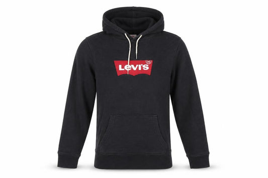 Levi's Men's Black Pullover Hoodie S Graphic Logo Fleece