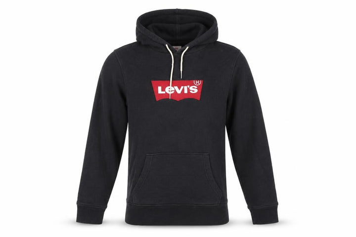 Levi's Men's Black Pullover Hoodie S Graphic Logo Fleece