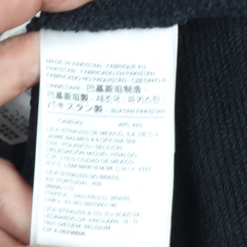 Levi's Men's Black Pullover Hoodie S Graphic Logo Fleece