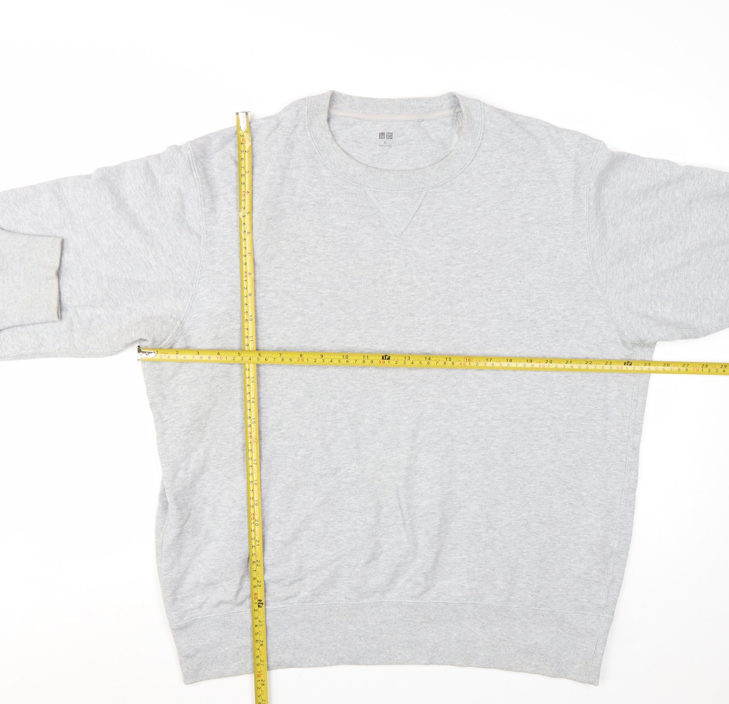 Uniqlo Men's Grey XL Crew Neck Pullover Sweatshirt
