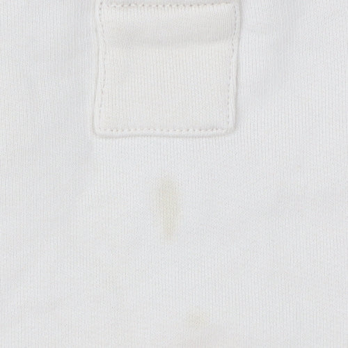 COS Women Beige Cotton Henley Pullover Sweatshirt Size L