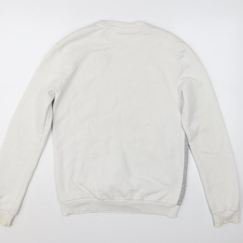 FILA Men's White XS Pullover Sweatshirt Logo Graphic