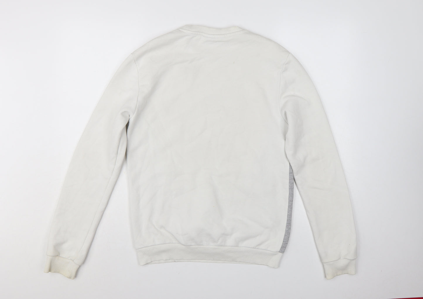 FILA Men's White XS Pullover Sweatshirt Logo Graphic