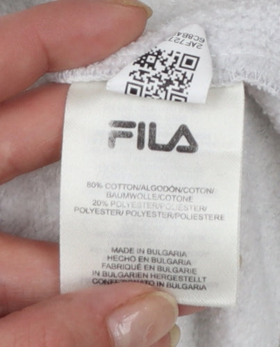 FILA Men's White XS Pullover Sweatshirt Logo Graphic