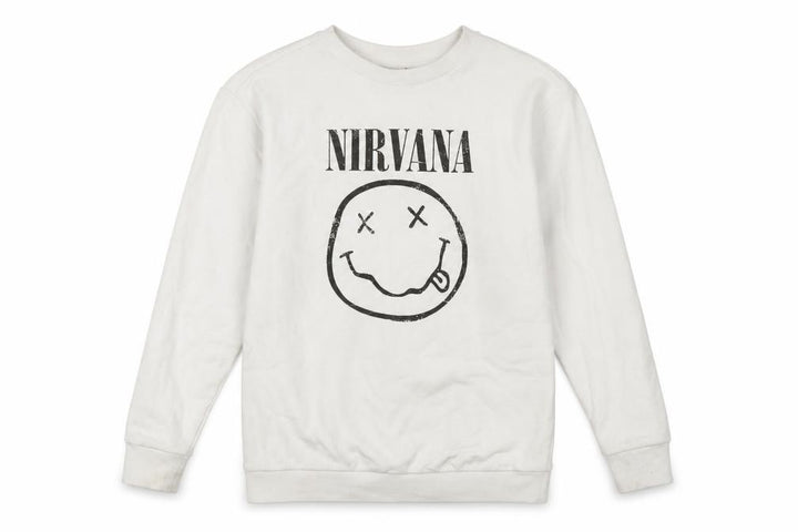 New Look Girls White Nirvana Graphic Pullover Sweatshirt 10-11 Years