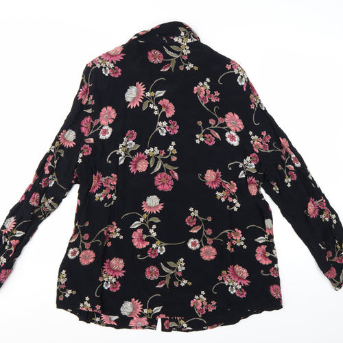 Marks and Spencer Women’s Black Floral Long Sleeve Tunic Blouse Size 22