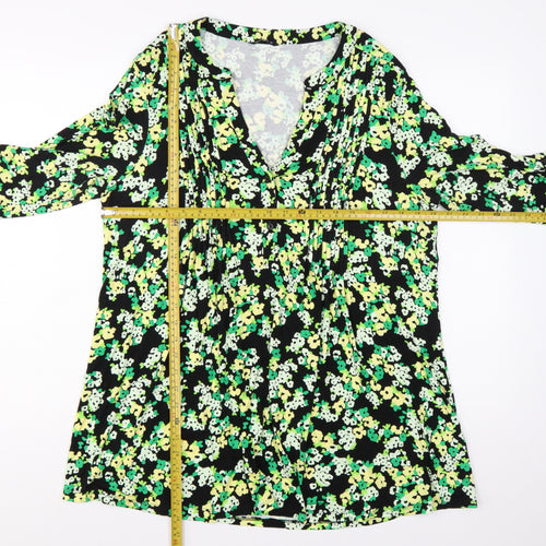 Roman Women’s Multicoloured Floral Shift Dress Size 18 Viscose Knee Length