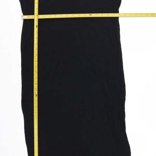 Marks and Spencer Women’s Black Viscose Shift Dress Size 10