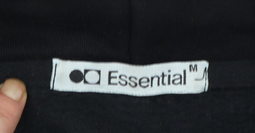 Fear of God Essentials Black Men's Pullover Hoodie Size M Relaxed Fit