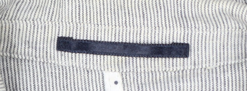 Marks and Spencer Per Una Women’s Grey Pinstripe Linen Blend Blazer Size 10