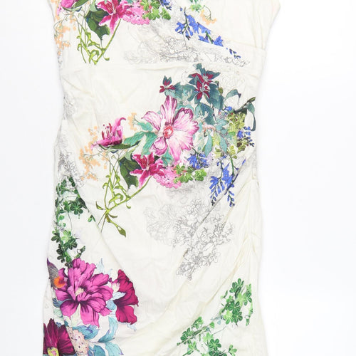 Phase Eight Women's Multicoloured Floral Sheath Dress Size 12