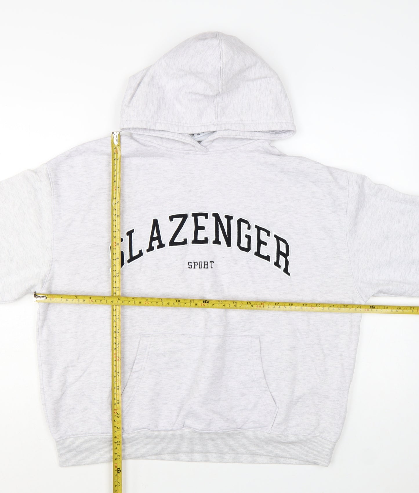 Slazenger Women’s Grey Pullover Hoodie UK 12 Cotton Blend Sport Style