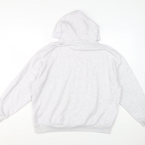 Slazenger Women’s Grey Pullover Hoodie UK 12 Cotton Blend Sport Style