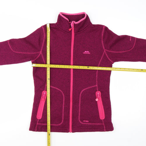 Trespass Women’s Purple Fleece Jacket Size S Full Zip Outdoor Wear