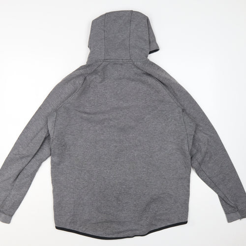 Nike Mens Grey Full Zip Hoodie L Manchester City Football Top