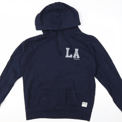 The Stronghold Men's Blue LA Pullover Hoodie Size M Graphic Fleece