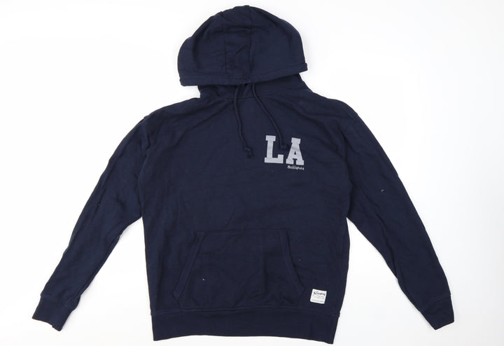The Stronghold Men's Blue LA Pullover Hoodie Size M Graphic Fleece