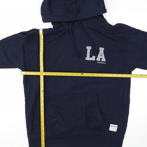 The Stronghold Men's Blue LA Pullover Hoodie Size M Graphic Fleece