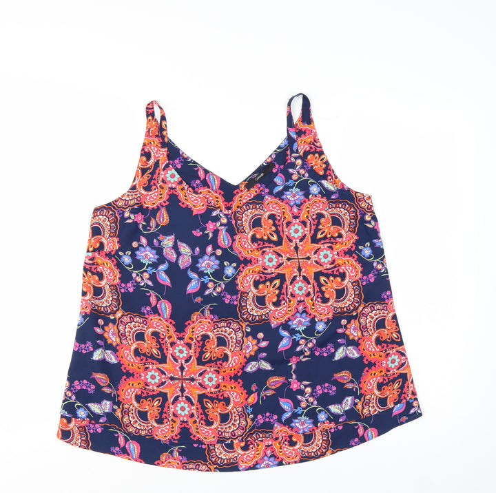 George Women Multicoloured Floral Camisole Top Size 12