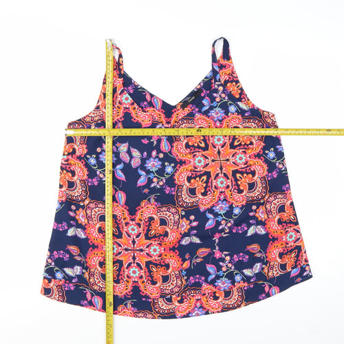 George Women Multicoloured Floral Camisole Top Size 12