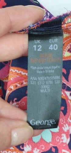 George Women Multicoloured Floral Camisole Top Size 12