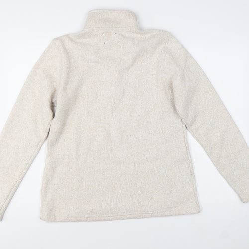 Mountain Warehouse Womens Beige 1/2 Zip Fleece Pullover UK 14