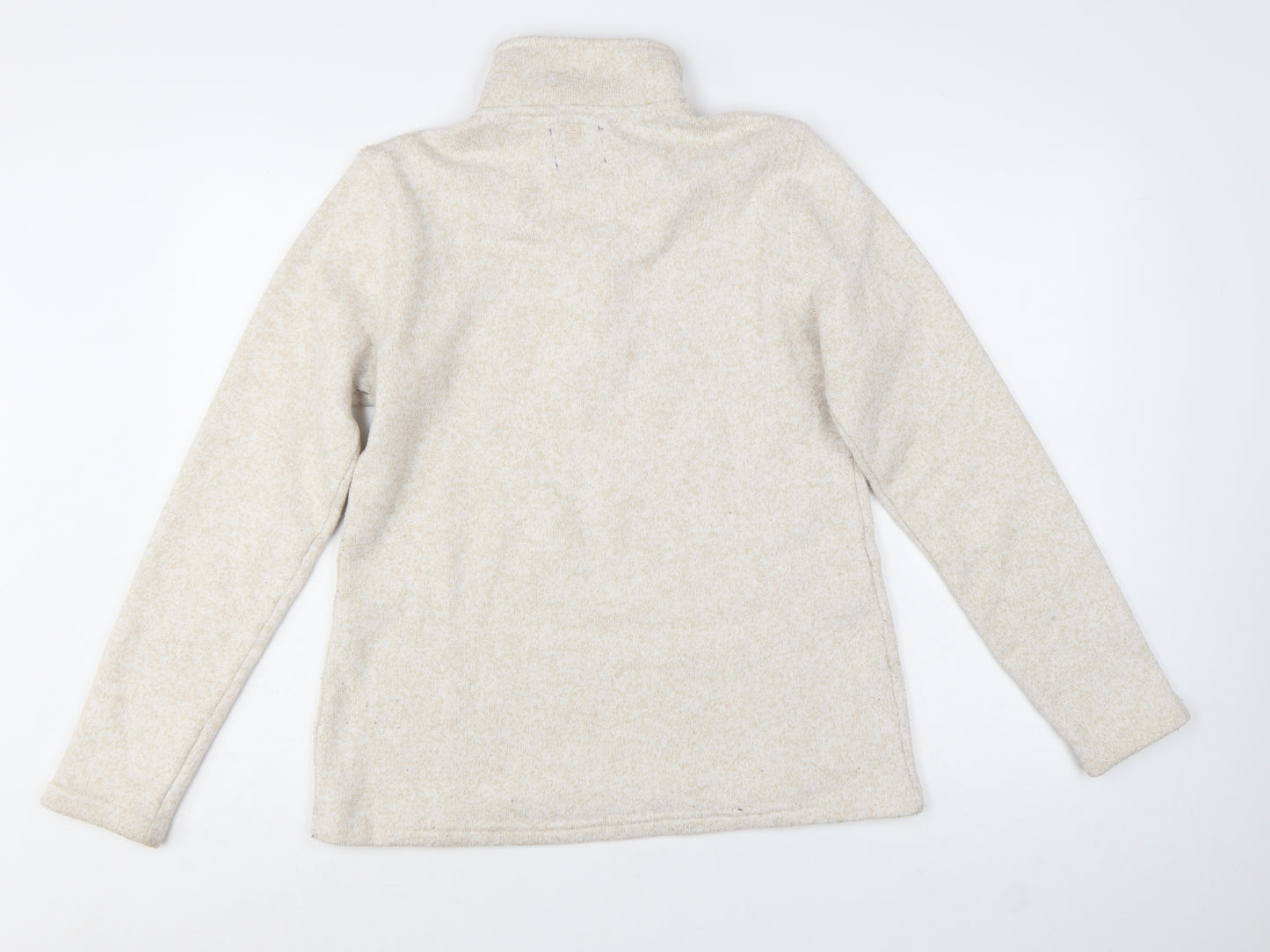 Mountain Warehouse Womens Beige 1/2 Zip Fleece Pullover UK 14