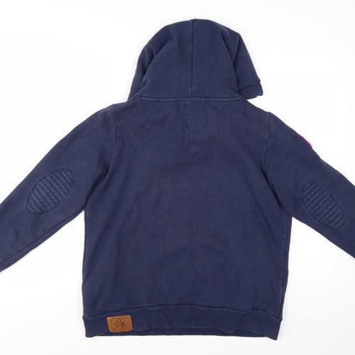 Rydale Equestrian Navy Hoodie Women M Pullover Cotton Blend