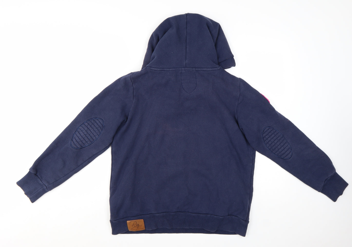 Rydale Equestrian Navy Hoodie Women M Pullover Cotton Blend