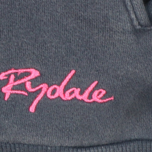Rydale Equestrian Navy Hoodie Women M Pullover Cotton Blend