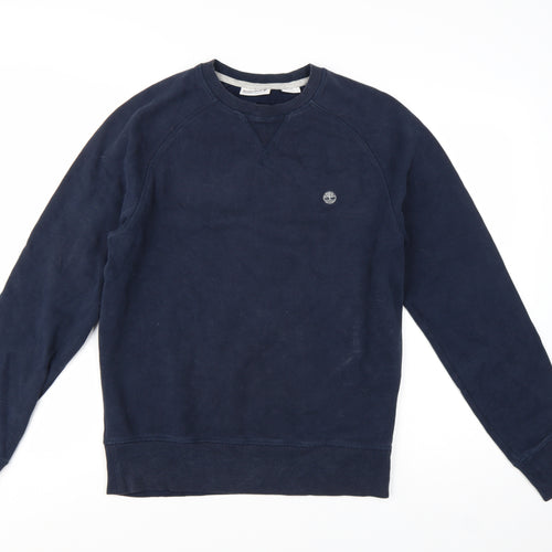 Timberland Men's Blue Regular Fit Crew Neck Sweatshirt Size S