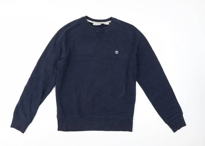Timberland Men's Blue Regular Fit Crew Neck Sweatshirt Size S
