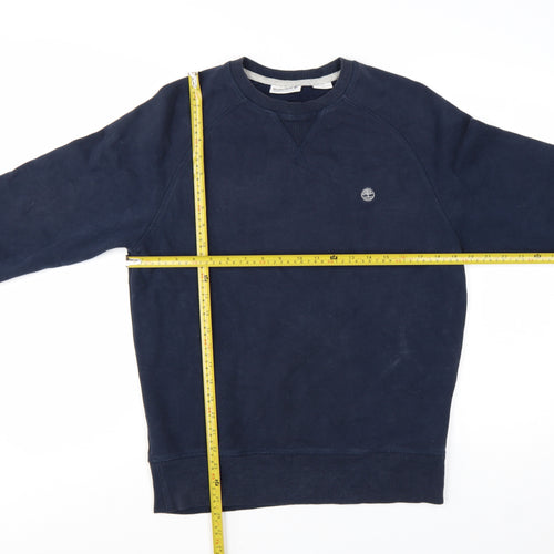 Timberland Men's Blue Regular Fit Crew Neck Sweatshirt Size S