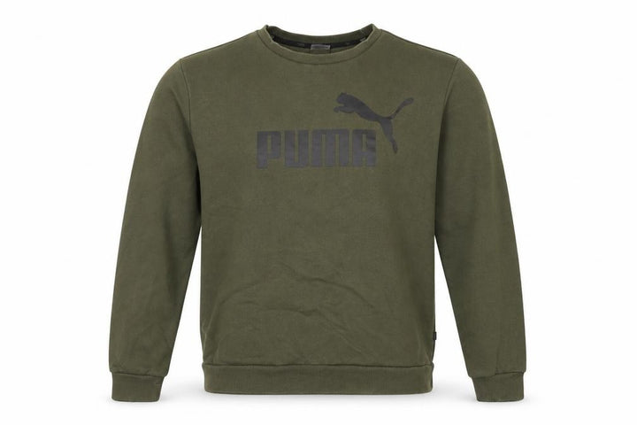Puma Men’s Green XL Pullover Crew Neck Logo Sweatshirt
