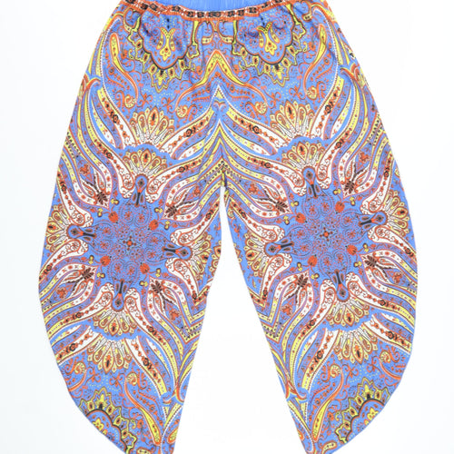 Zara Women Multicoloured Paisley Harem Trousers Size M