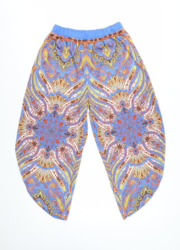 Zara Women Multicoloured Paisley Harem Trousers Size M