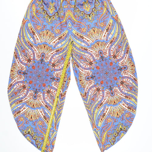 Zara Women Multicoloured Paisley Harem Trousers Size M