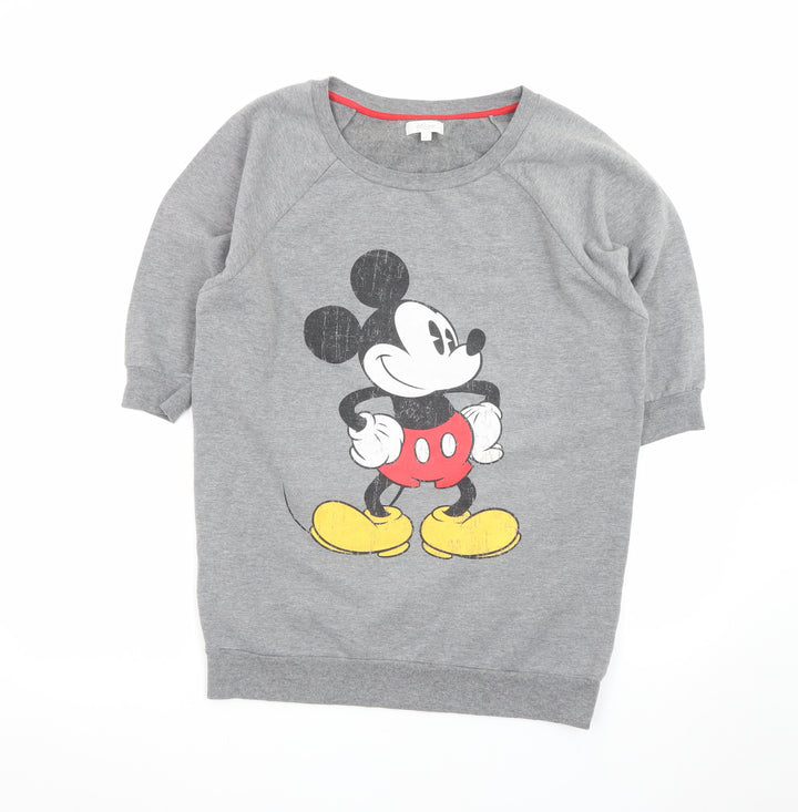 Disney Store Women's Grey Mickey Mouse Pullover Sweatshirt M